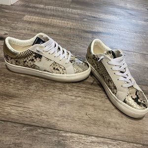 Snake print sneakers by Steve Madden